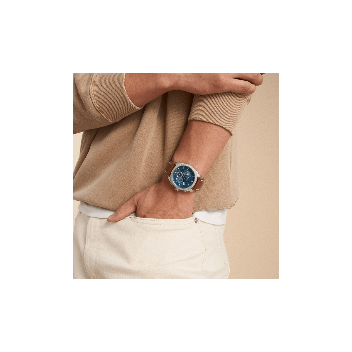 Fossil FS6059 Men’s Watch 42 Mm Brown