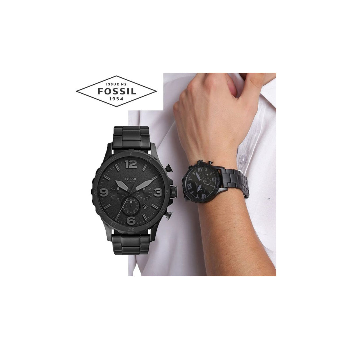 Fossil Fs5697 Men’s Watch 46mm Black