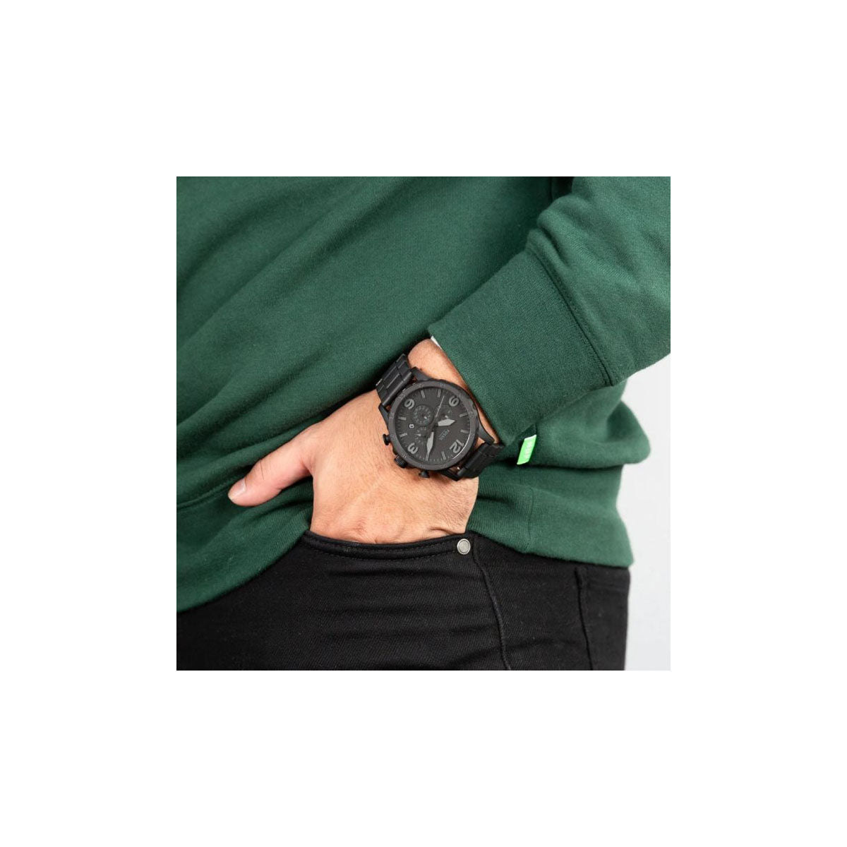 Fossil JR1401 Men’s Watch 50 Mm Black