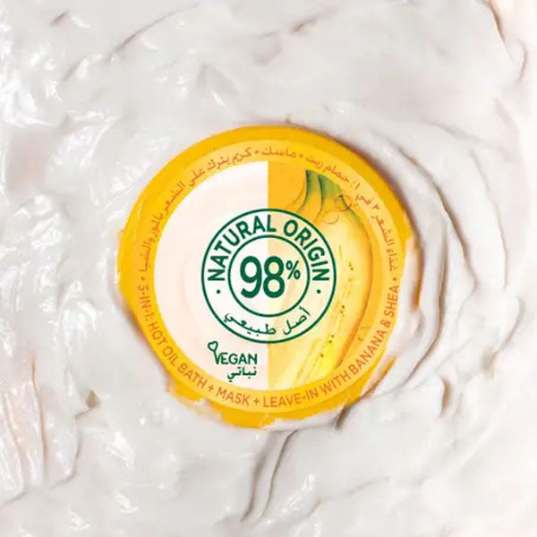 غارنييه ألترا دو غذاء الشعر المغذي 3 في 1 بالموز والشيا 390 مل