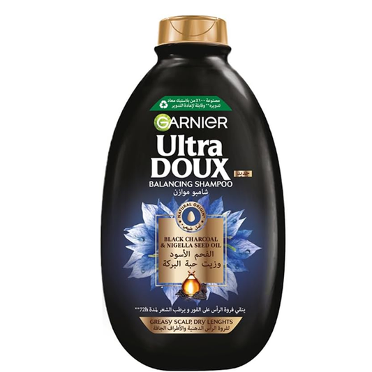Garnier Ultra Doux Black Charcoal And Nigella Seed Oil Shampoo 400 Ml