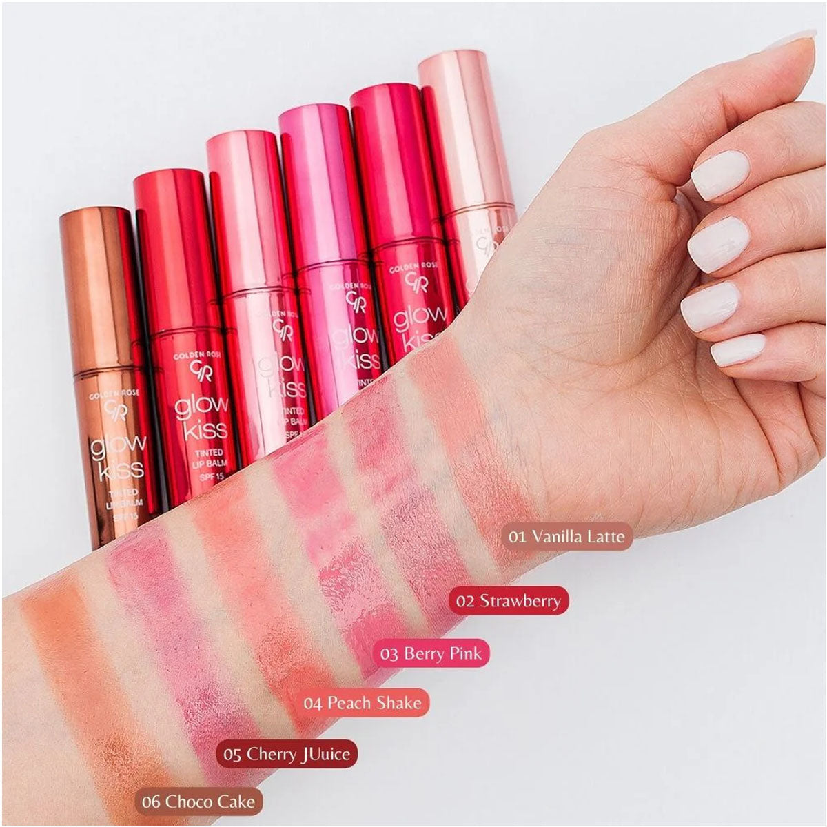 Golden Rose Glow Kiss Tinted Lip Balm SPF 15