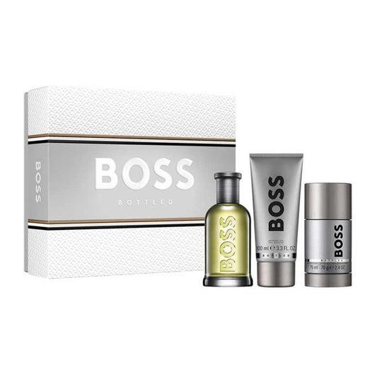 Hugo Boss Bottled Edt 100ml + Shower Gel 100ml + Deodorant Stick 75ml Gift Set For Men