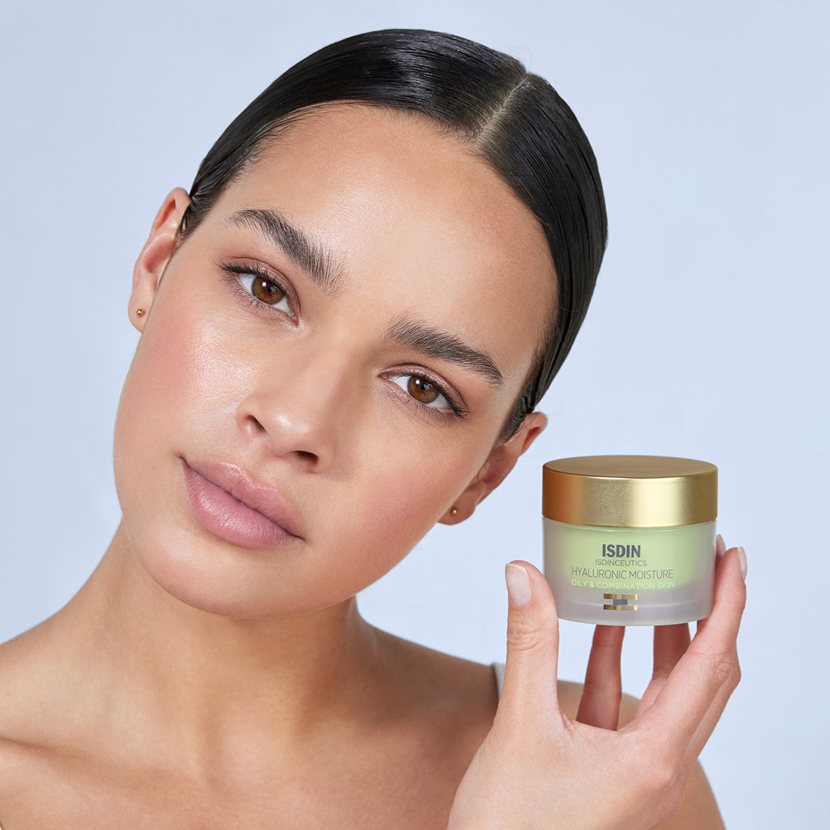 Isdin Hyaluronic Moisture Oily & Combination Skin Cream 50g + Free Spatula