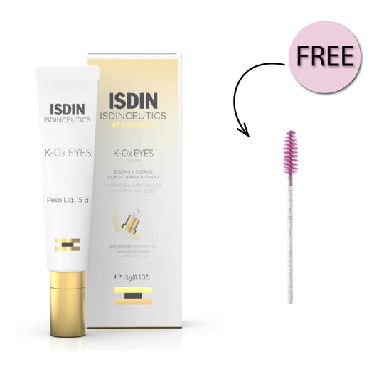 Isdin Isdinceutics K-ox Eyes Puffiness & Dark Circles Cream 15ml + Free Eyelash Brush