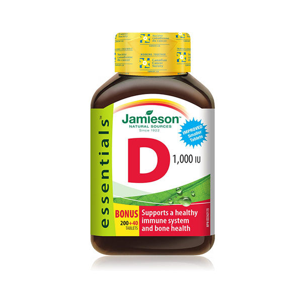 JAMIESON VITAMIN D3 1000 IU 240 TABLETS جاميسون فيتامين دال 3 1000