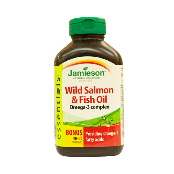 JAMIESON WILD SALMON & FISH OIL COMPLEX 120 CAPSULES جاميسون مركب