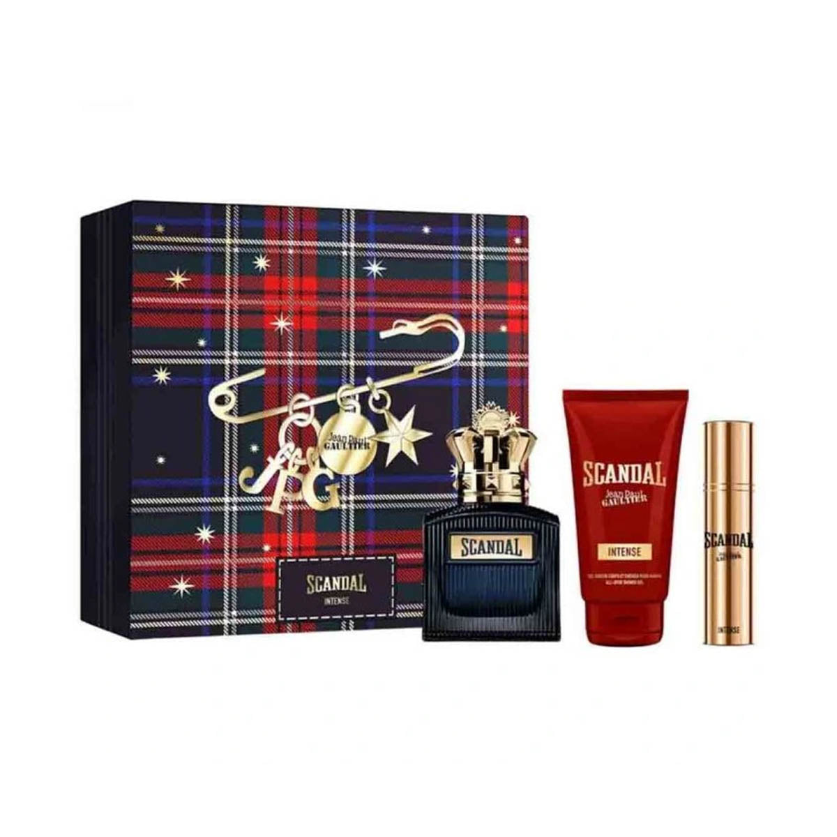 Jean Paul Gaultier Scandal Intense Edp 100ml + Edp 10ml + Shower Gel 75ml Gift Set For Men