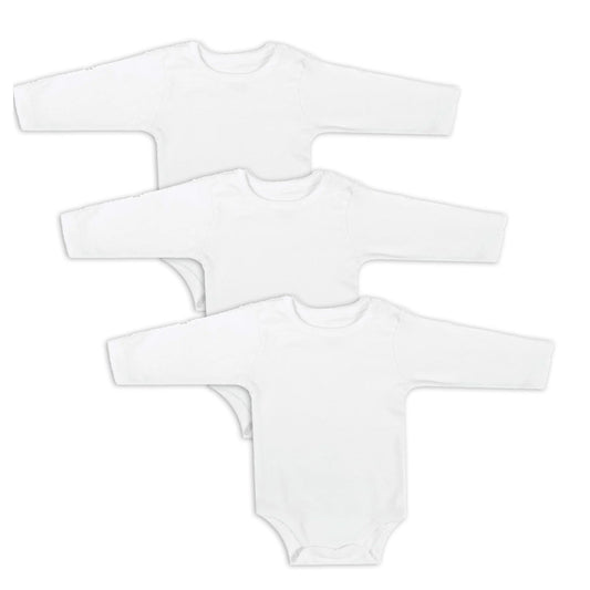 Junior Bodysuit White Long-Sleeves