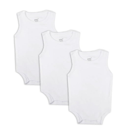 Junior Bodysuit White Sleeveless
