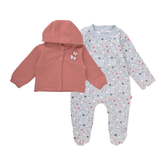 Junior Hello Birde Printed Bodysuit & Jacket