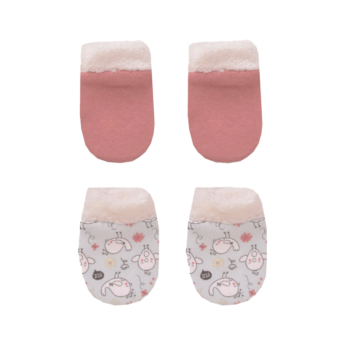 Junior Hello Birde Printed Gloves 2 PCS