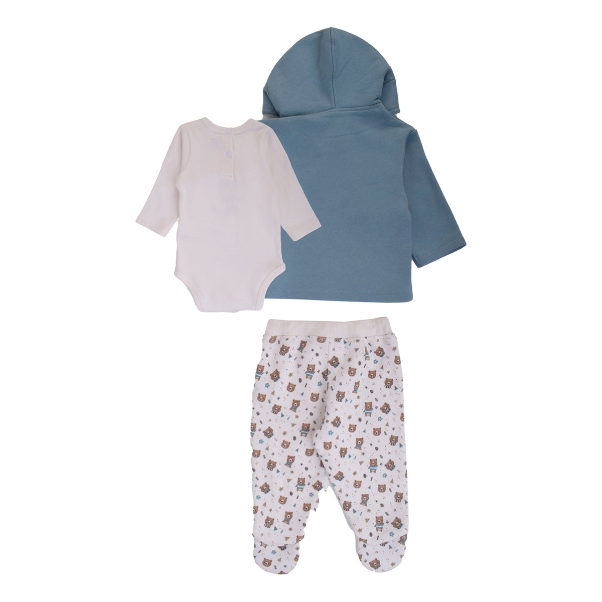 Junior Mr Fluff Printed Set (Bodysuit, Pants, Jacket)