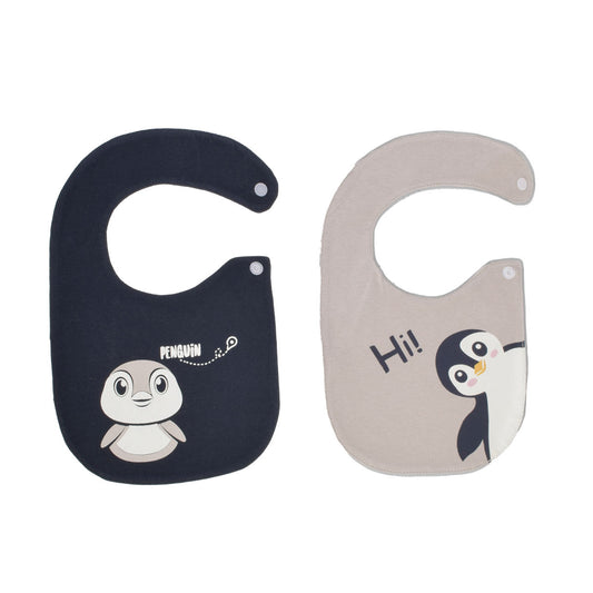 Junior Printed Bib Penguin 2 PCS