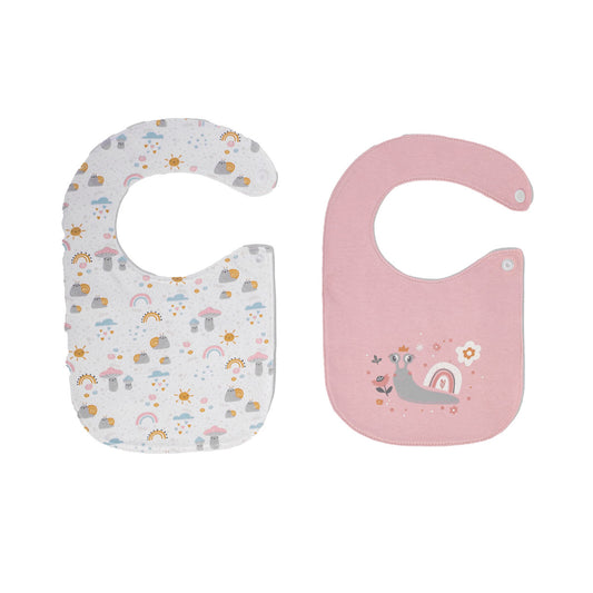 Junior Printed Bib Small Cute 2 PCS