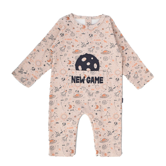 Junior Printed Romper Space Gamer New Game