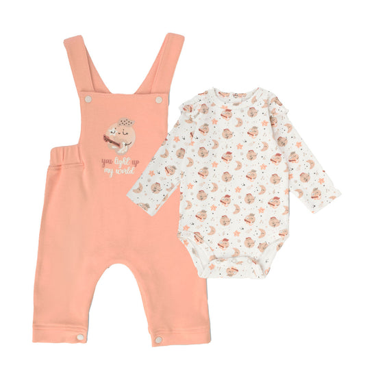Junior Printed Romper + Body Musical Moon