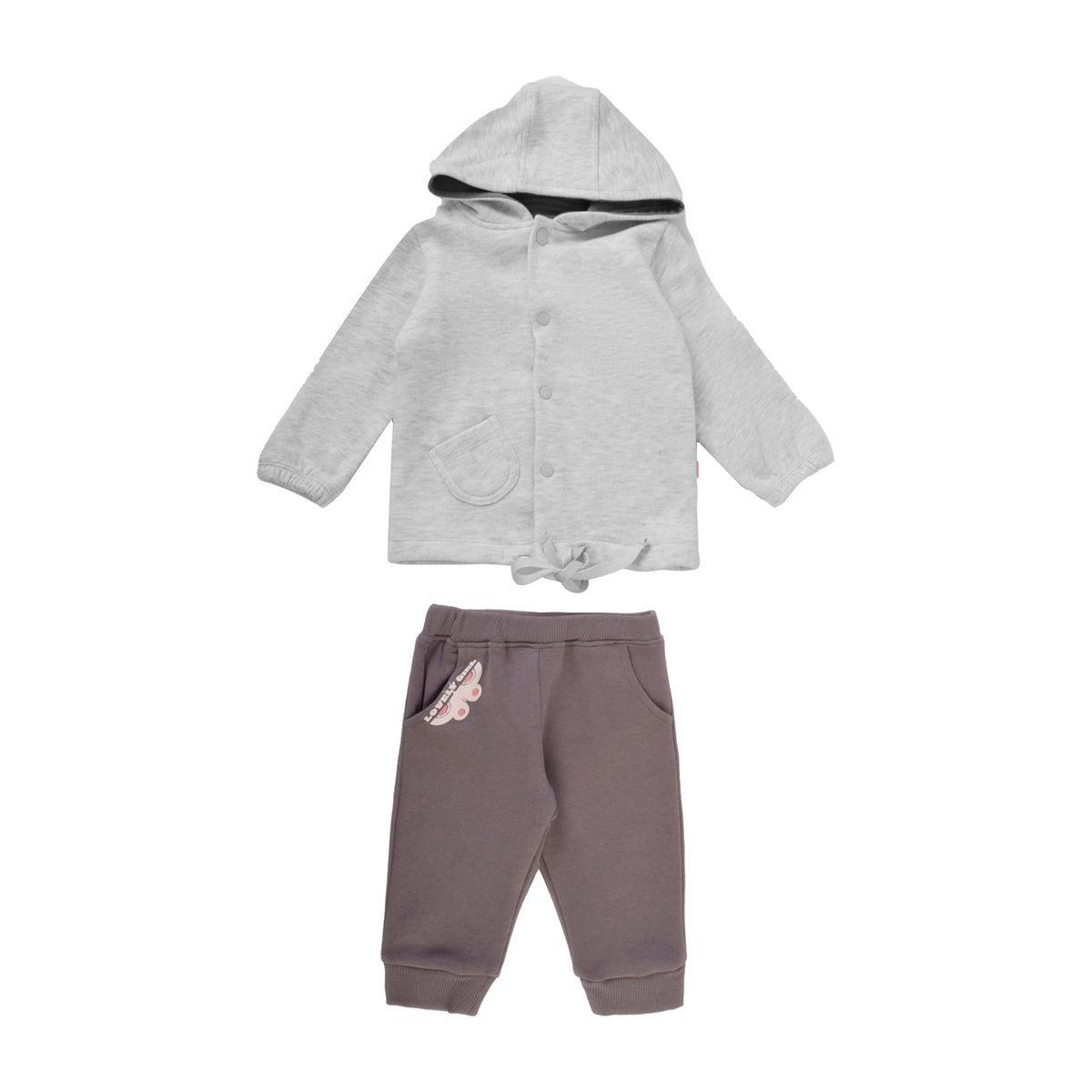 Junior Simple Sweetness Printed Set (Bodysuit, Pants, Hoodi Jacket)