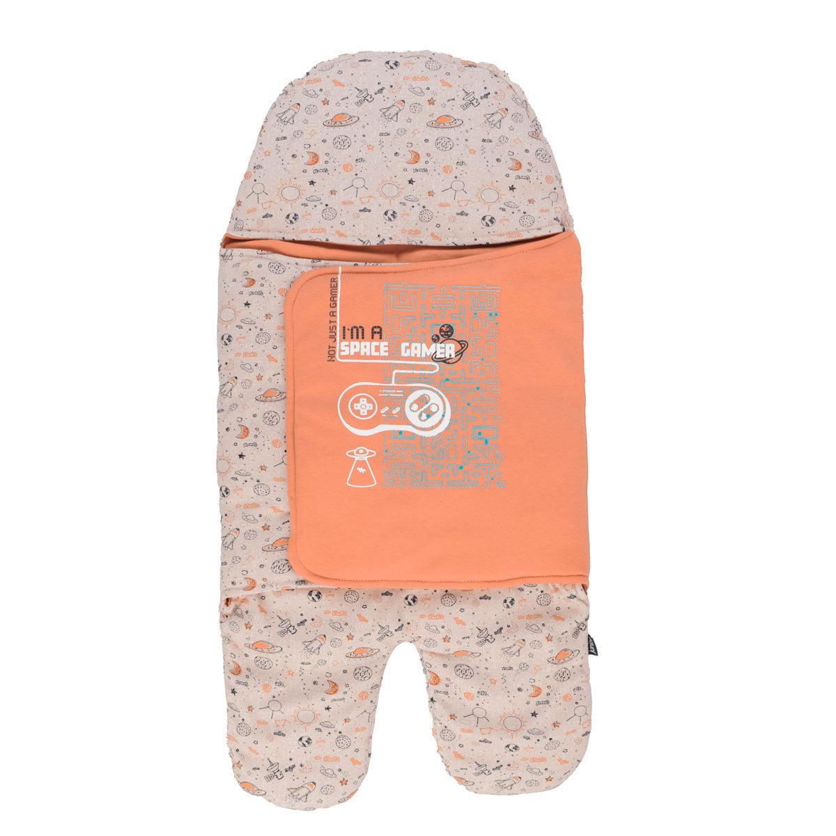 Junior Space Gamer Printed Swaddle