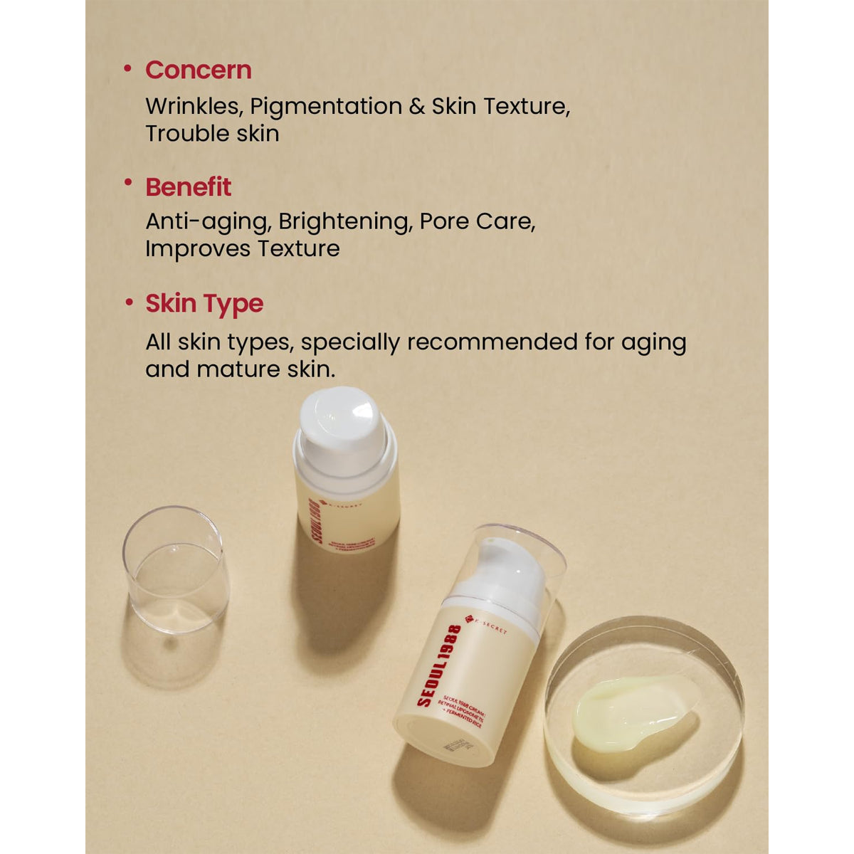 K-Secret Seoul 1988 Cream Retinal Liposome 1% + Fermented Rice 50ml