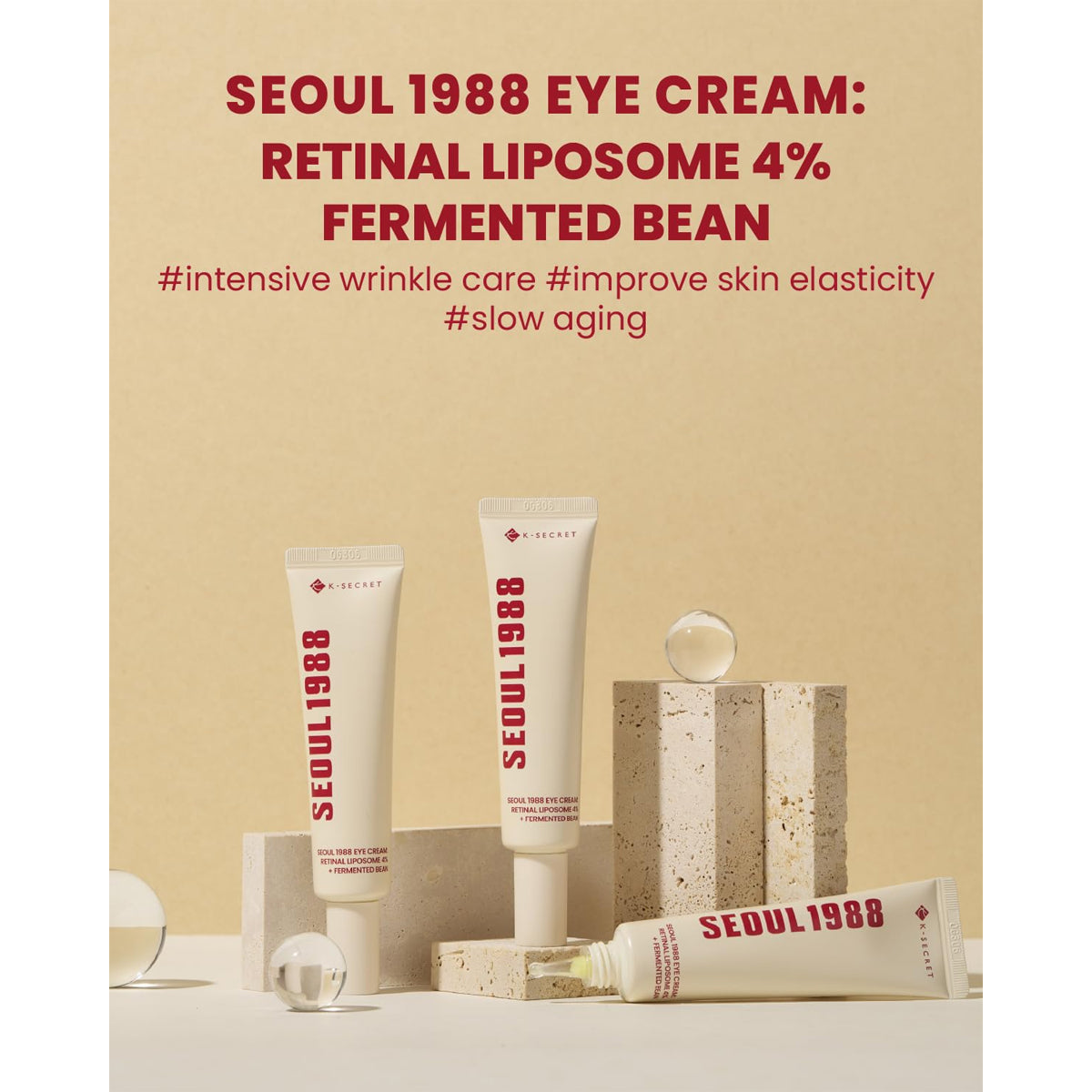 K-Secret Seoul 1988 Eye Cream Retinal Liposome 4% + Fermented Bean 30ml