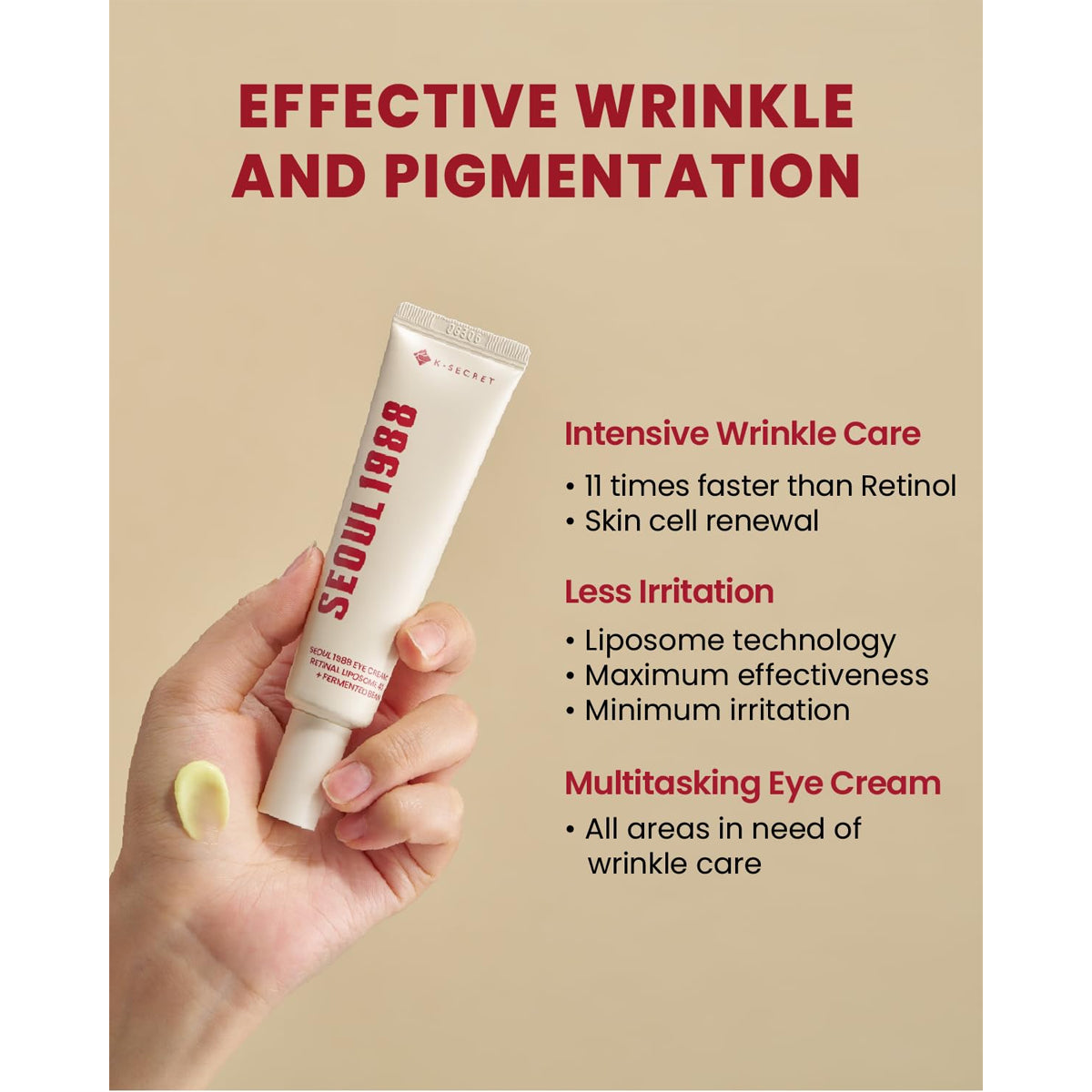 K-Secret Seoul 1988 Eye Cream Retinal Liposome 4% + Fermented Bean 30ml