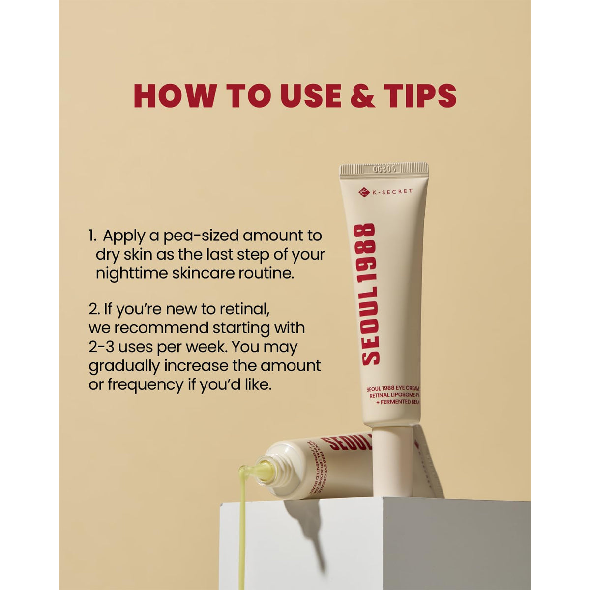 K-Secret Seoul 1988 Eye Cream Retinal Liposome 4% + Fermented Bean 30ml