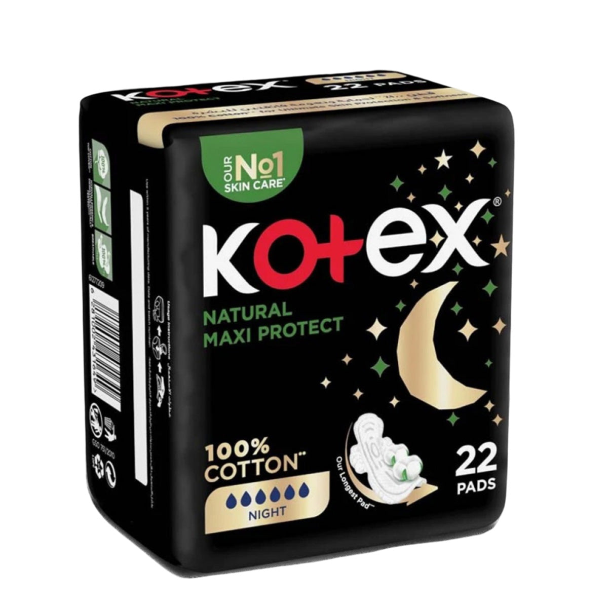 Kotex Natural Maxi Protect Night Pads 22 Pcs