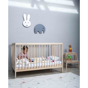 Kukka Natural Wood 2-level Crib 60x120 Cm