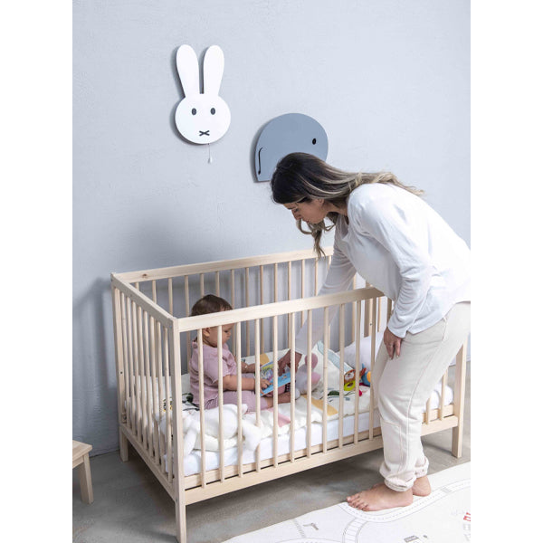 Kukka Natural Wood 2-level Crib 60x120 Cm