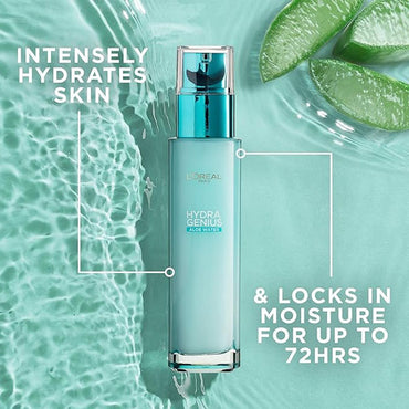 لوريال هيدرا جينيوس مرطب سائل بخلاصة الصبار للبشرة العادية إلى المختلطة 70 مل