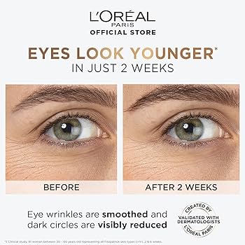 سيروم لوريال باريس هيالورون إكسبيرت للعين بتركيز 2.5% (هيالورونيك + كافيين) 20 مل