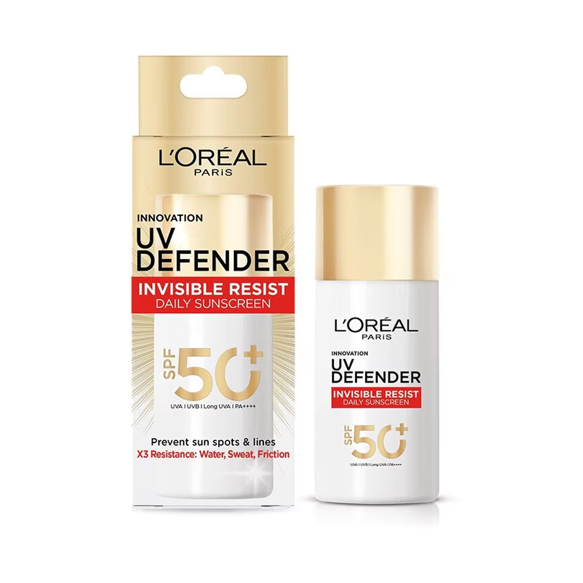 L'oreal Paris Uv Defender Invisible Resist Daily 50Spf Sunscreen 50ml