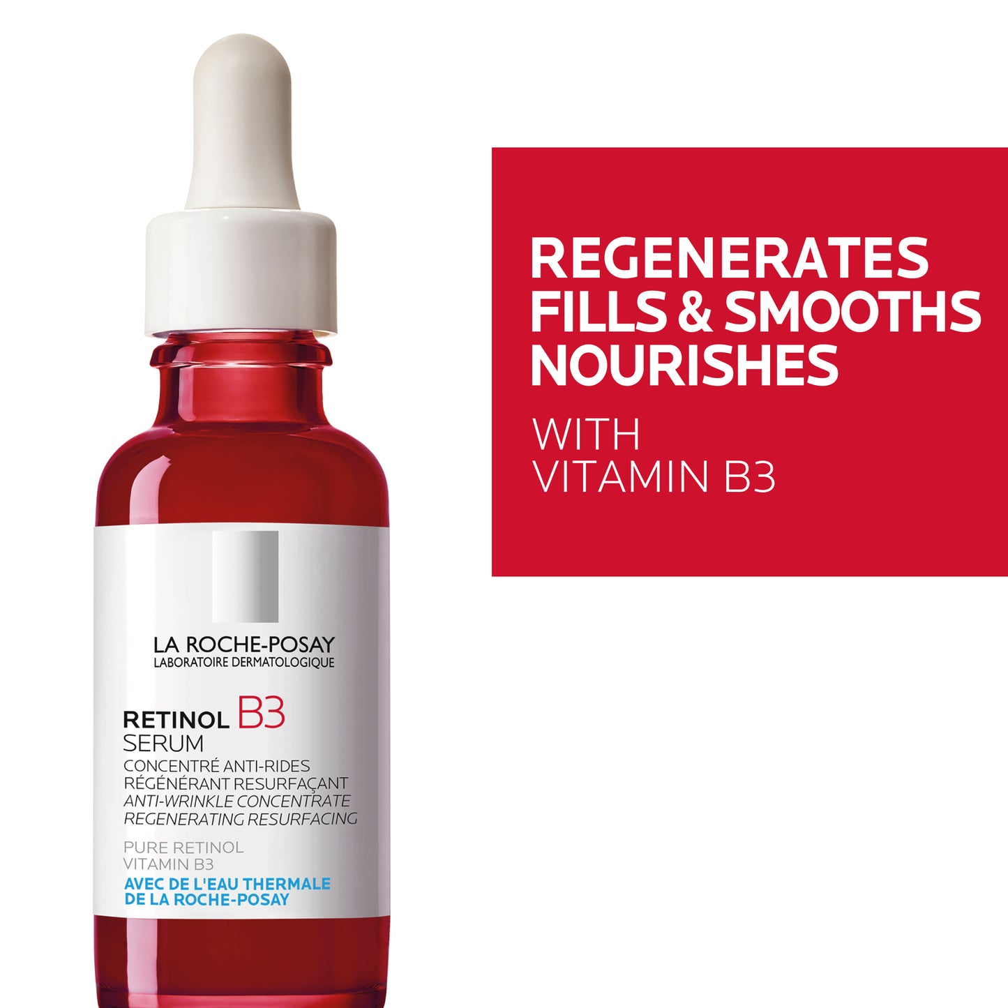 La Roche-Posay B3 Retinol Serum to Regenerate and Resurface 30ml + Free Pouch