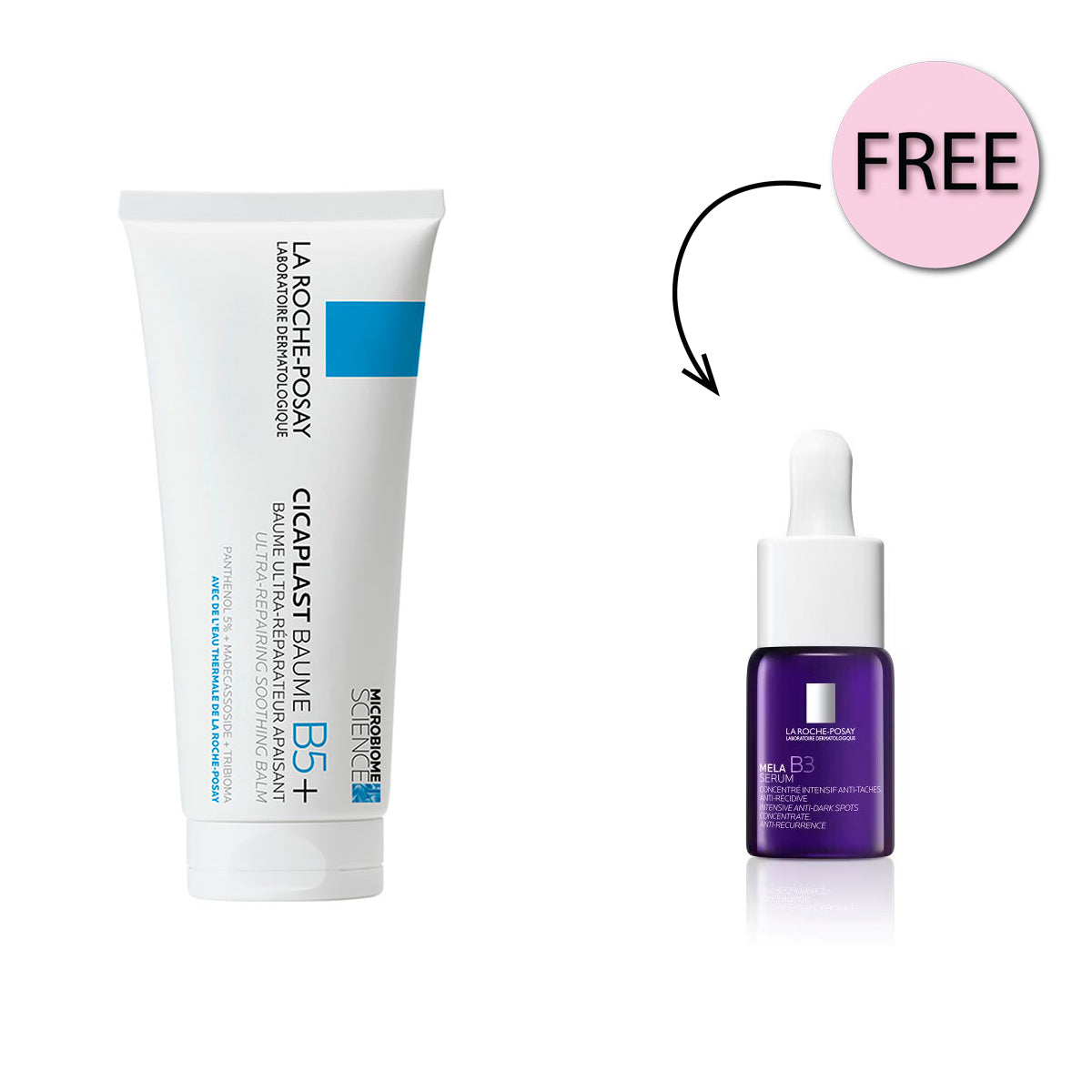 La Roche Posay Cicaplast Baume B5+ Ultra Reparing Soothing Balm 100ml + Free Mela Serum 10ml