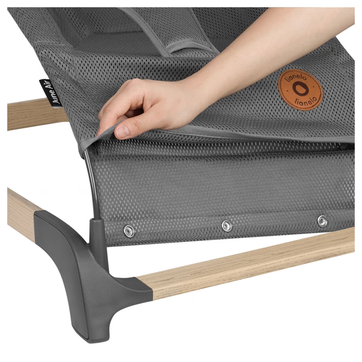 Lionelo June Air Baby Bouncer - Grey Graphite