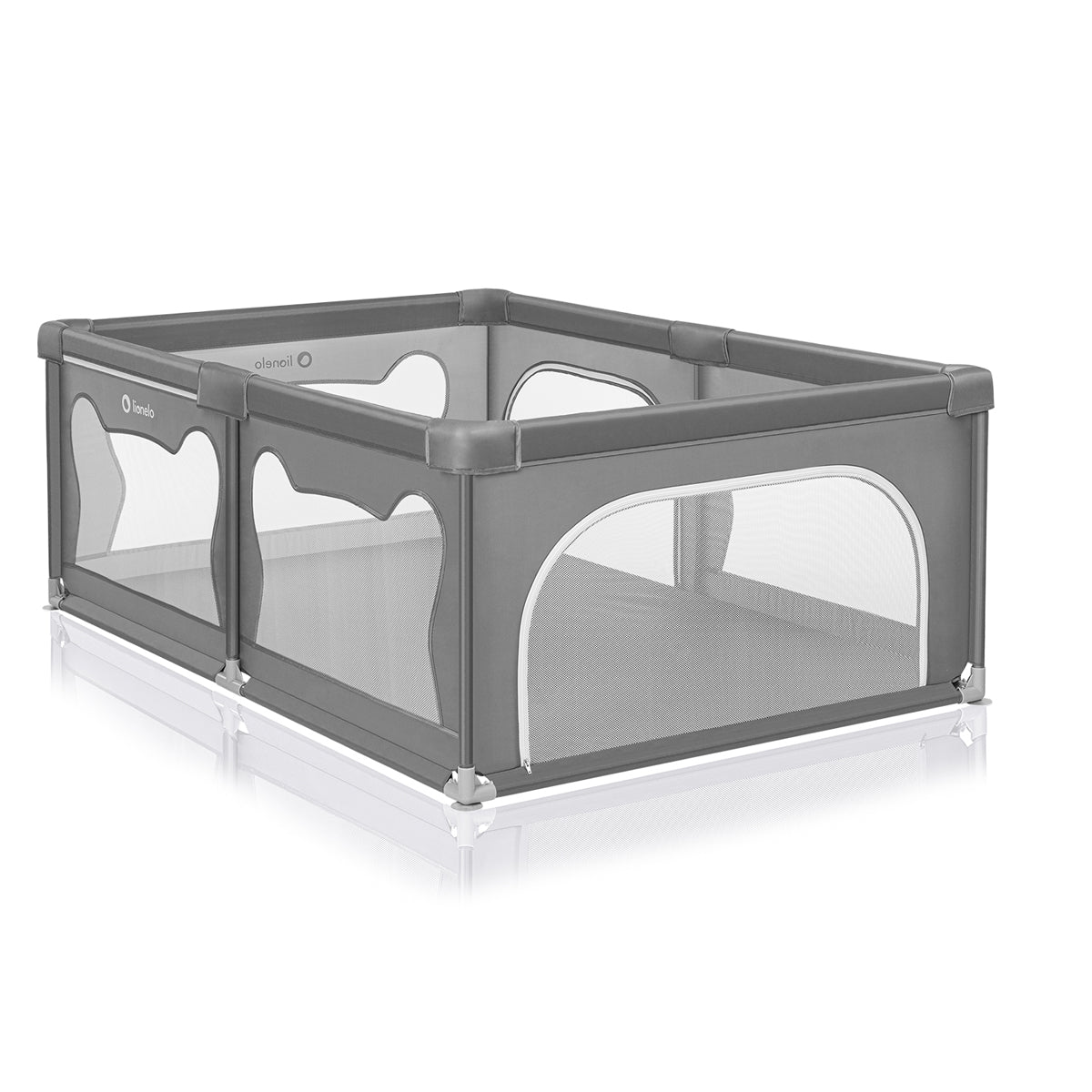 Lionelo Willow Playpen - Grey Concrete