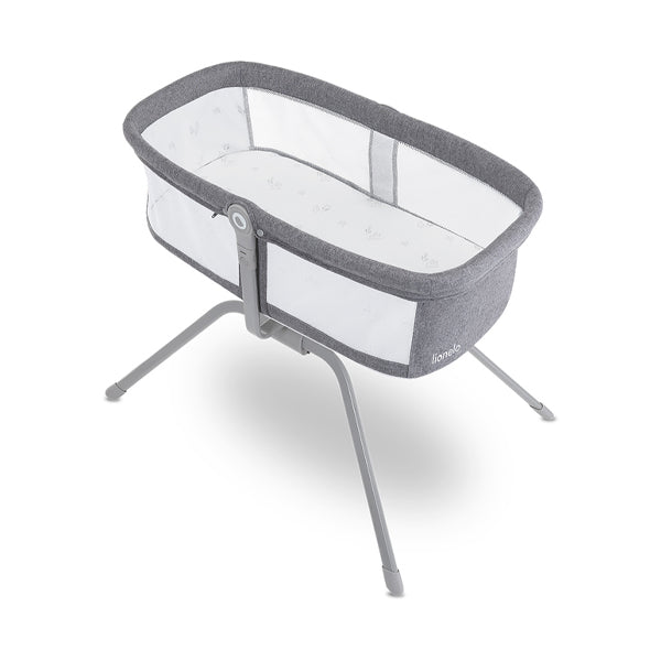 Lionelo Malin Crib Grey Concrete