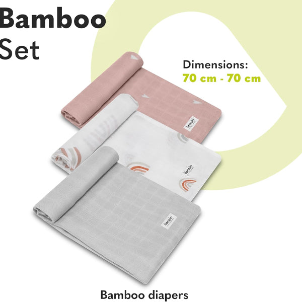 Lionelo Swaddle Bamboo Box Rainbow