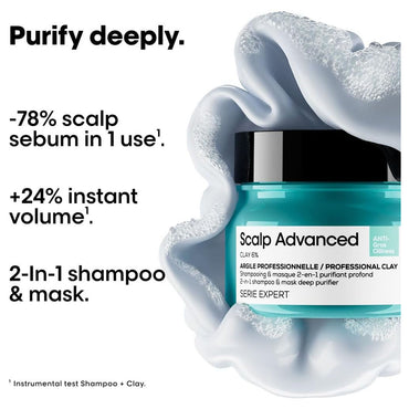 Loreal Professional Expert Scalp Advanced Anti-Oiliness Clay Hair Mask 250ml