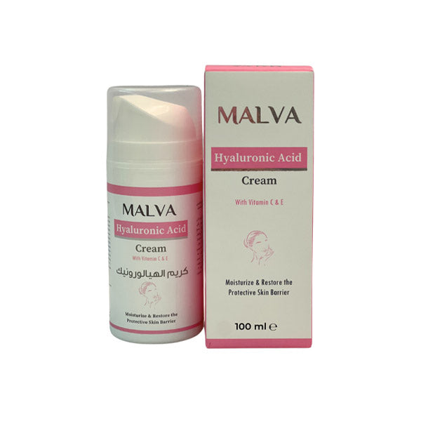 Malva Hyaluronic Acid Cream With Vitamin C & E 100ml