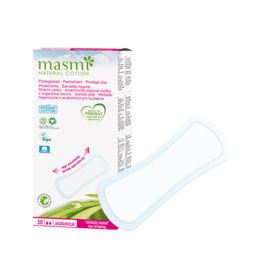 Masmi Classic Anatomical Pantyliners Organic Cotton 30 Pieces