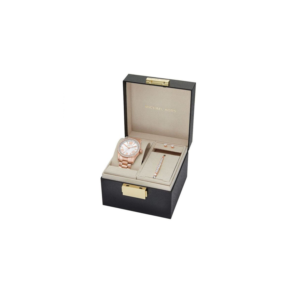 Michael Kors MK1088 Women’s Watch 38 Mm Rose Gold Gift Set