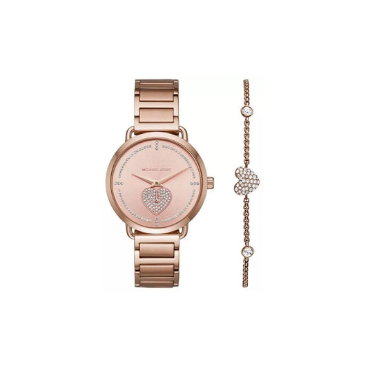 Michael Kors MK3827 Women’s Watch 36 Mm Rose Gold Gift Set