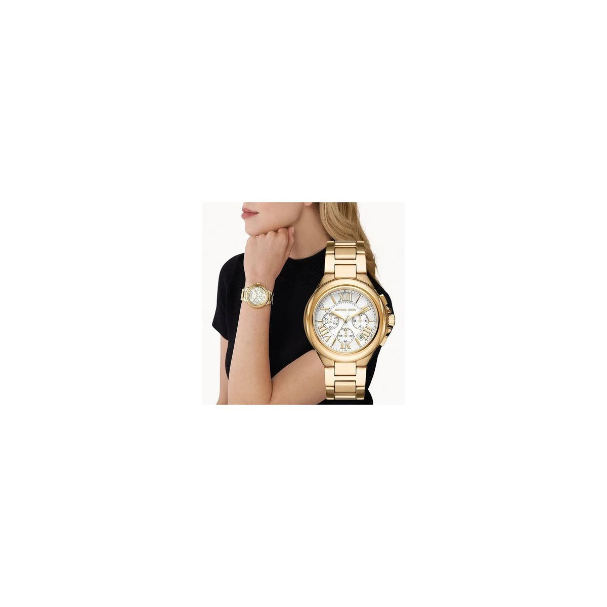 Michael Kors MK7270 Women’s Watch 45 Mm Gold