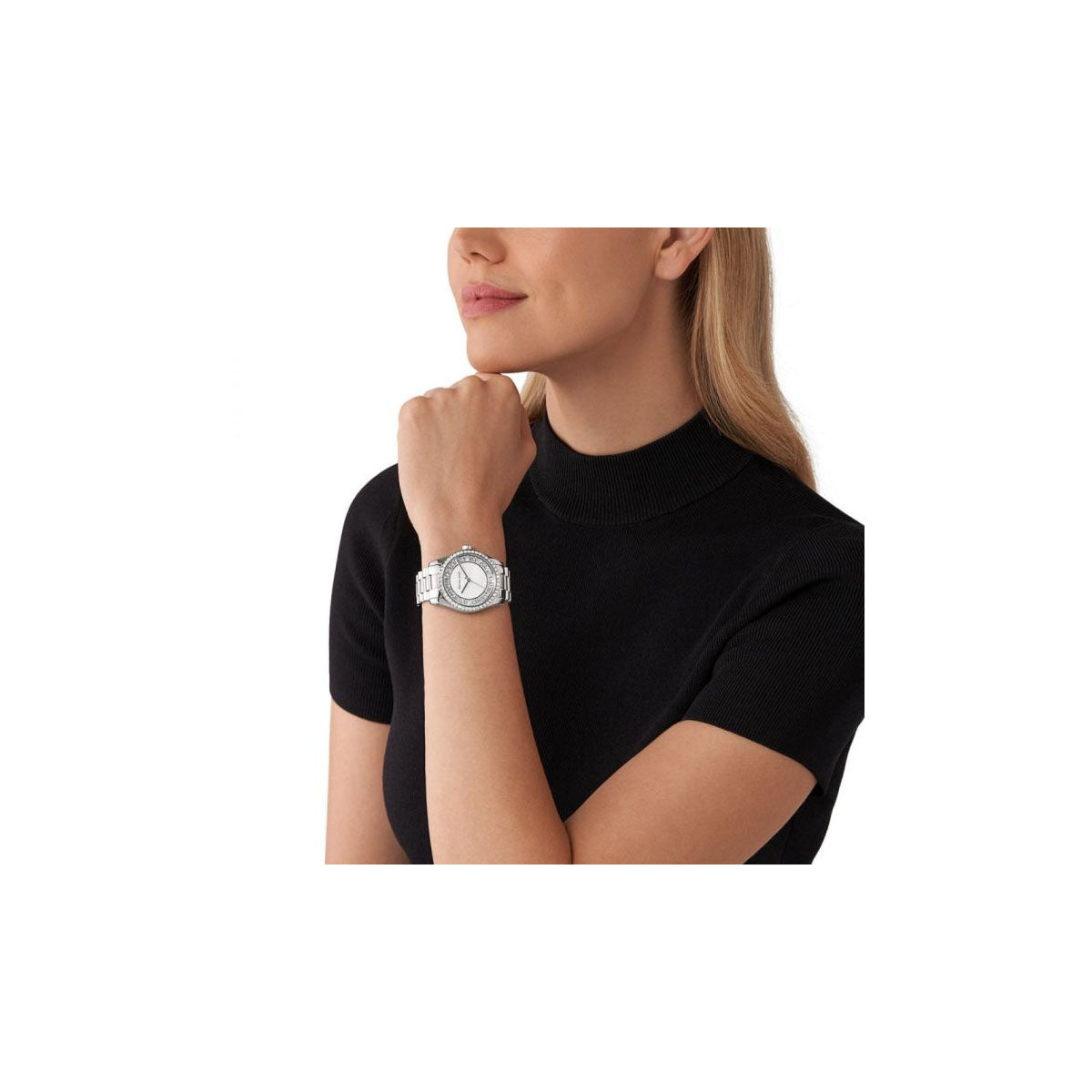 Michael Kors MK7445 Women’s Watch 44 Mm Silver