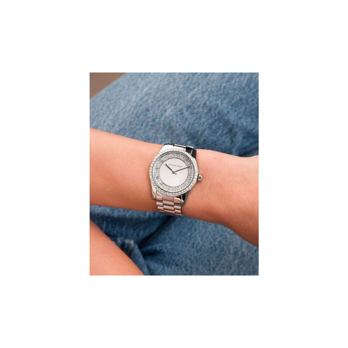 Michael Kors MK7445 Women’s Watch 44 Mm Silver