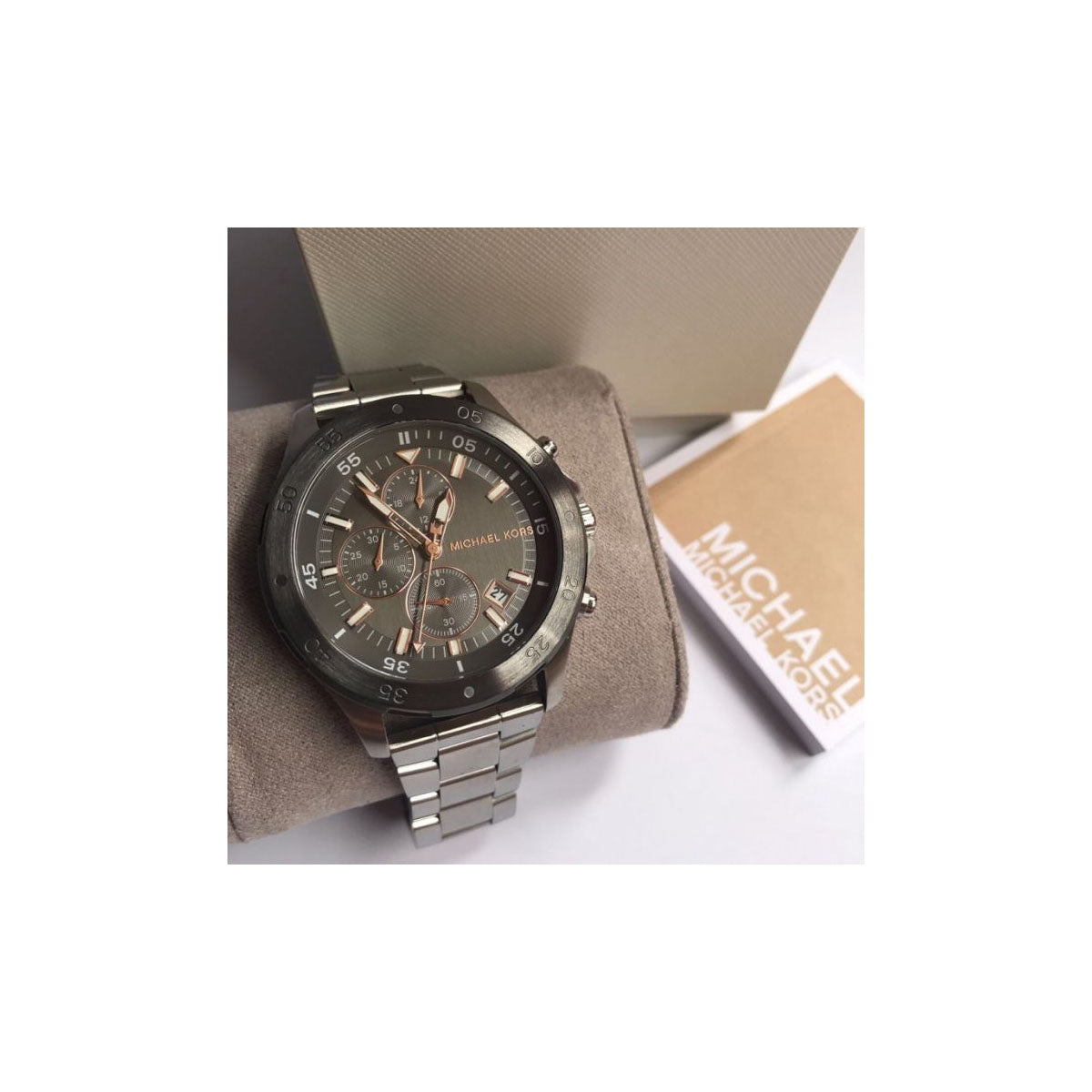 Michael Kors MK8569 Men’s Watch 44 Mm Silver