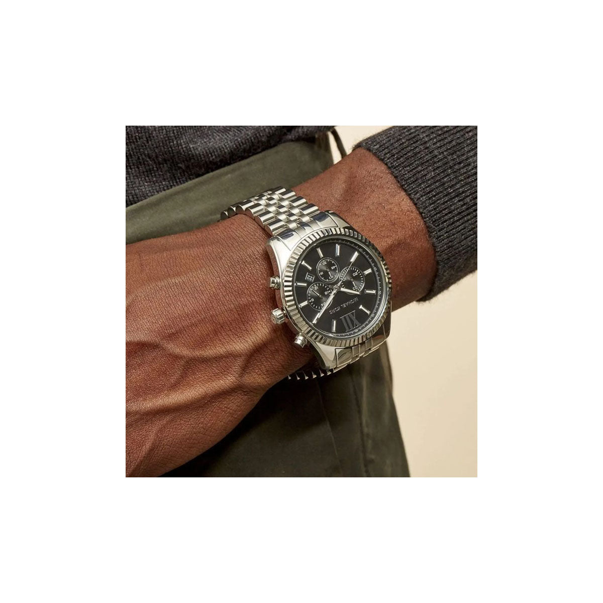 Michael Kors MK8602 Men’s Watch 45 Mm Silver