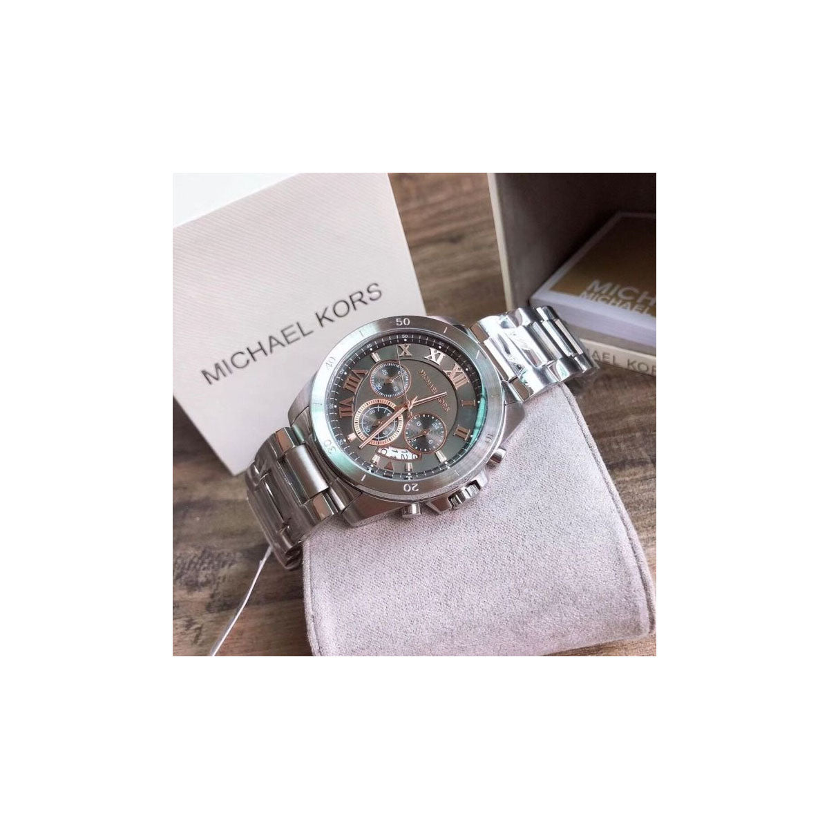 Michael Kors MK8609 Men’s Watch 44 Mm Silver